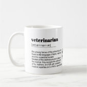Veterinärdefinitionsdruck, Wörterbuch, Zitat Kaffeetasse (Links)