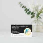 Veterinärdienste Moderne, einfache Visitenkarten Visitenkarte (Stehend Vorderseite)