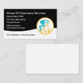 Veterinärdienste Moderne, einfache Visitenkarten Visitenkarte (Vorne/Hinten)