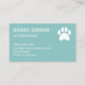 Veterinärdienste Veterinärmedizin für Mensch und T Visitenkarte (Rückseite)