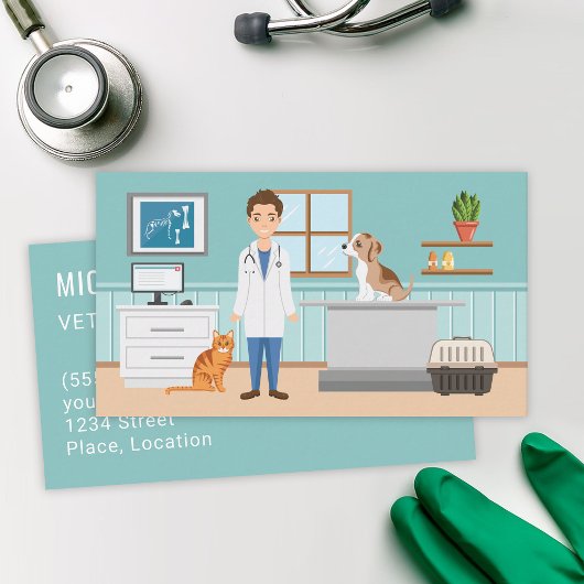 Veterinärdienste Veterinärmedizin für Mensch und T Visitenkarte