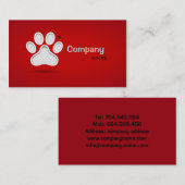 Veterinärerste Hilfe Pets Doktor private Klinik Visitenkarte (Vorne/Hinten)