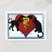 Veterinärgeschäft Visitenkarte (Rückseite)