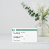 Veterinarian Business Card | Photo Logo Visitenkarte (Stehend Vorderseite)