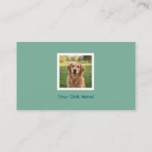 Veterinarian Business Card | Photo Logo Visitenkarte (Rückseite)