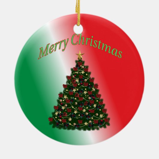 Veterinarian Caduceus Weihnachtsschmuck (Hinten)