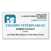 Veterinarian Clinic Magnetische Visitenkarte (Vorderseite)
