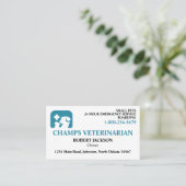 Veterinarian Clinic Visitenkarte (Stehend Vorderseite)