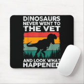 Veterinarian Dinosaur Funny Vet Life Animal Rescue Mousepad (Mit Mouse)