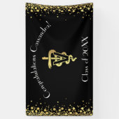 Veterinarian Gold Graduation Banner (Vertikal)