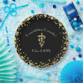 Veterinarian Gold Graduation Pappteller (Party)