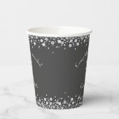 Veterinarian Graduation Grey Silver Pappbecher (Links)