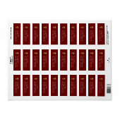 Veterinarian Graduation Maroon Gold Return Address (Vorne)