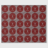 Veterinarian Graduation Maroon Silver Geschenkpapier (Flach)