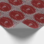 Veterinarian Graduation Maroon Silver Geschenkpapier (Ecke)
