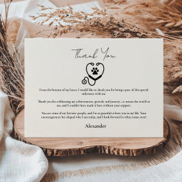 Veterinarian Graduation Party Dankeskarte