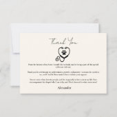 Veterinarian Graduation Party Dankeskarte (Vorderseite)