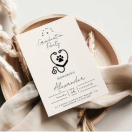 Veterinarian Graduation Party Einladung