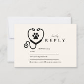 Veterinarian Graduation Party RSVP Karte (Vorderseite)