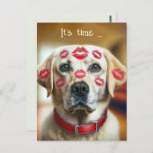 Veterinarian Labrador Retriever Kisses Postkarte (Vorne/Hinten)