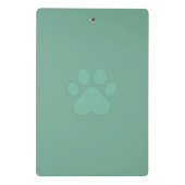 Veterinarian Mini Clipboard | Custom Staff Logo Mini Klemmbrett (Rückseite)