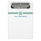 Veterinarian Mini Clipboard | Custom Staff Logo Mini Klemmbrett (Vorderseite)
