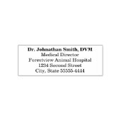 Veterinarian Name Title Business Return Address Permastempel (Design)