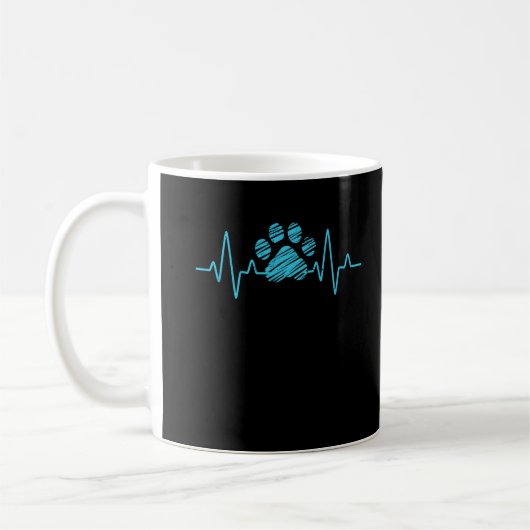 Veterinarian Paw Heartbeat Love Animals Vet Tech Kaffeetasse (Links)