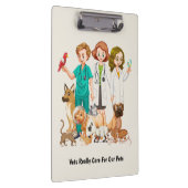 Veterinarian People Background Klemmbrett (Rechts)