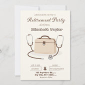 Veterinarian Retirement Party Invitation Einladung (Vorderseite)