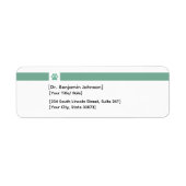 Veterinarian Return Address Labels Template (Vorne)