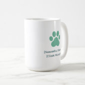 Veterinarian Staff Mug | Clinic Name Logo Template Kaffeetasse (VorderseiteRechts)
