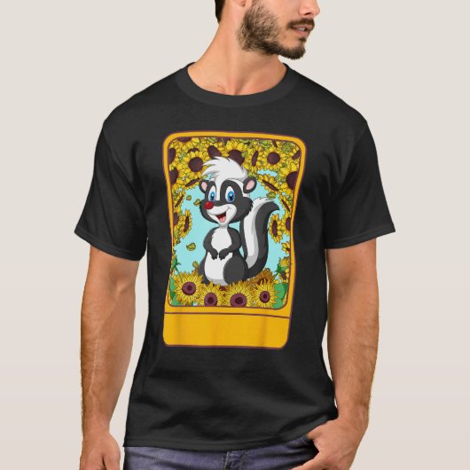 Veterinarian Sunflower Skunk Tee  For Pet  Ideas (Vorderseite)