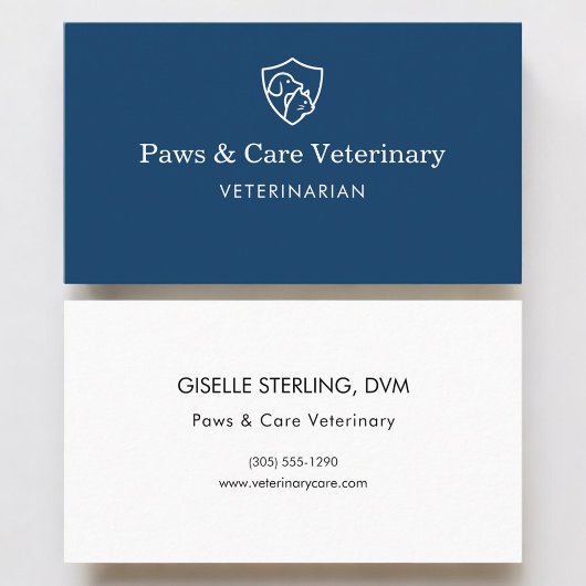 Veterinarian Vet Pet Office  Visitenkarte