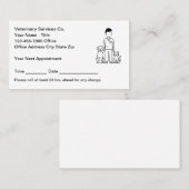 Veterinarian Veterinary Office Appointment Cards Terminkarte (Vorne/Hinten)