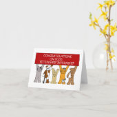 Veterinärinternship Glückwunsch Karte (Gelbe Blume)