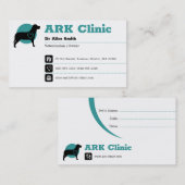 Veterinärklinik | Info Terminkarte (Vorne/Hinten)