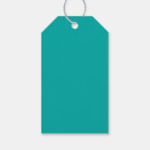 Veterinärklinik Moderne blaue Werbeaktion Geschenkanhänger (Rückseite)