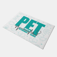 Veterinärklinik Modernes Aquamarines Logo