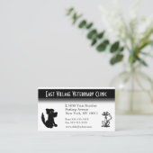 Veterinärklinische Ernennung Zurück Visitenkarte Terminkarte (Stehend Vorderseite)