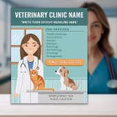 Veterinärklinische Veterinärdienste Tierklinik Flyer