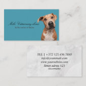Veterinärklinische Visitenkarte (Vorne/Hinten)