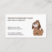 Veterinärklinische Visitenkarte (Vorderseite)