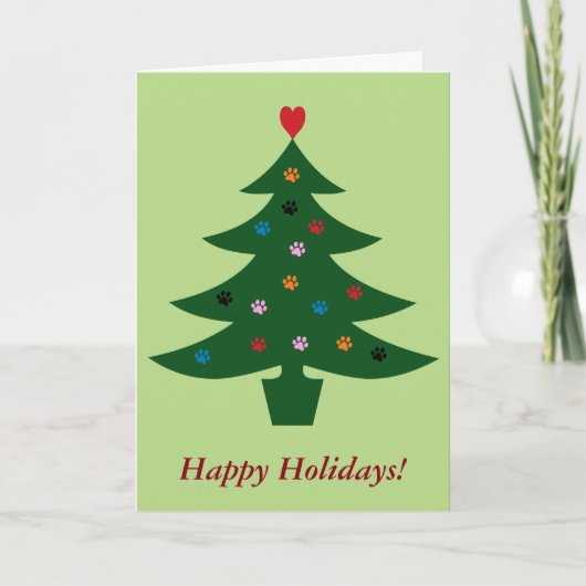 Veterinärklinische Weihnachtskarte Feiertagskarte (Vorderseite)