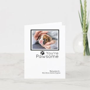 Veterinärkrankenhaus Personalisiert Vielen Dank Feiertagskarte