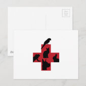 VETERINÄRLOGIE POSTKARTE (Vorne/Hinten)