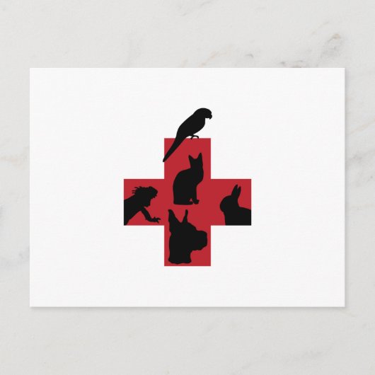 VETERINÄRLOGIE POSTKARTE (Vorderseite)