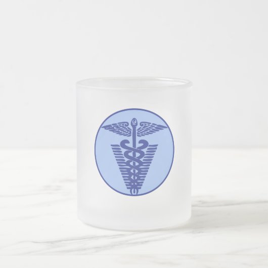 Veterinärlogo 3 mattglastasse (Mittel)