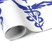 Veterinärlogo 4 geschenkpapier (Rolleneckpunkt)