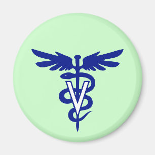 Veterinärlogo 4 magnet